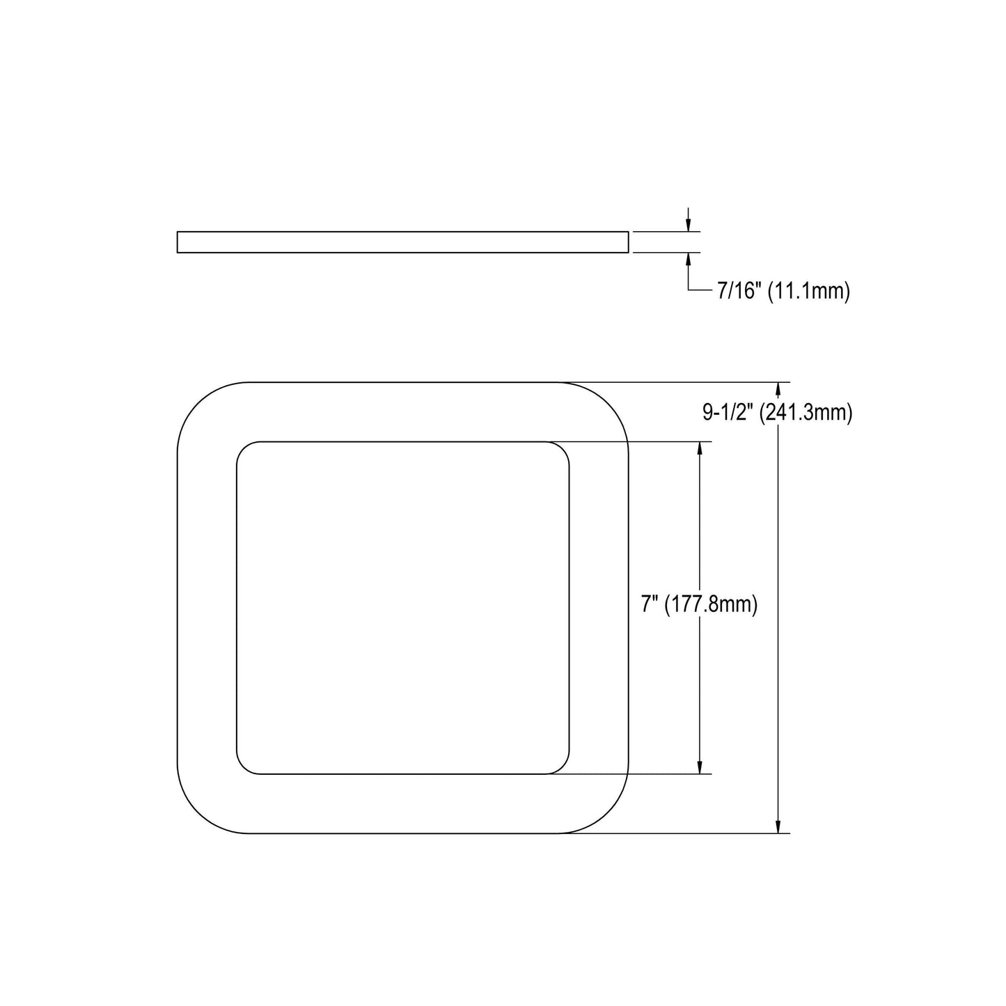 Square Cat Hole for Interior Wall or Door